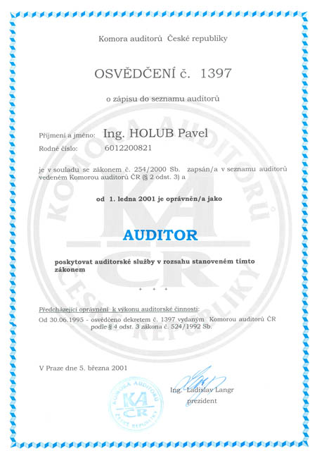 Daňový poradce ev. č. 0664 Ing. Pavel Holub foto 3