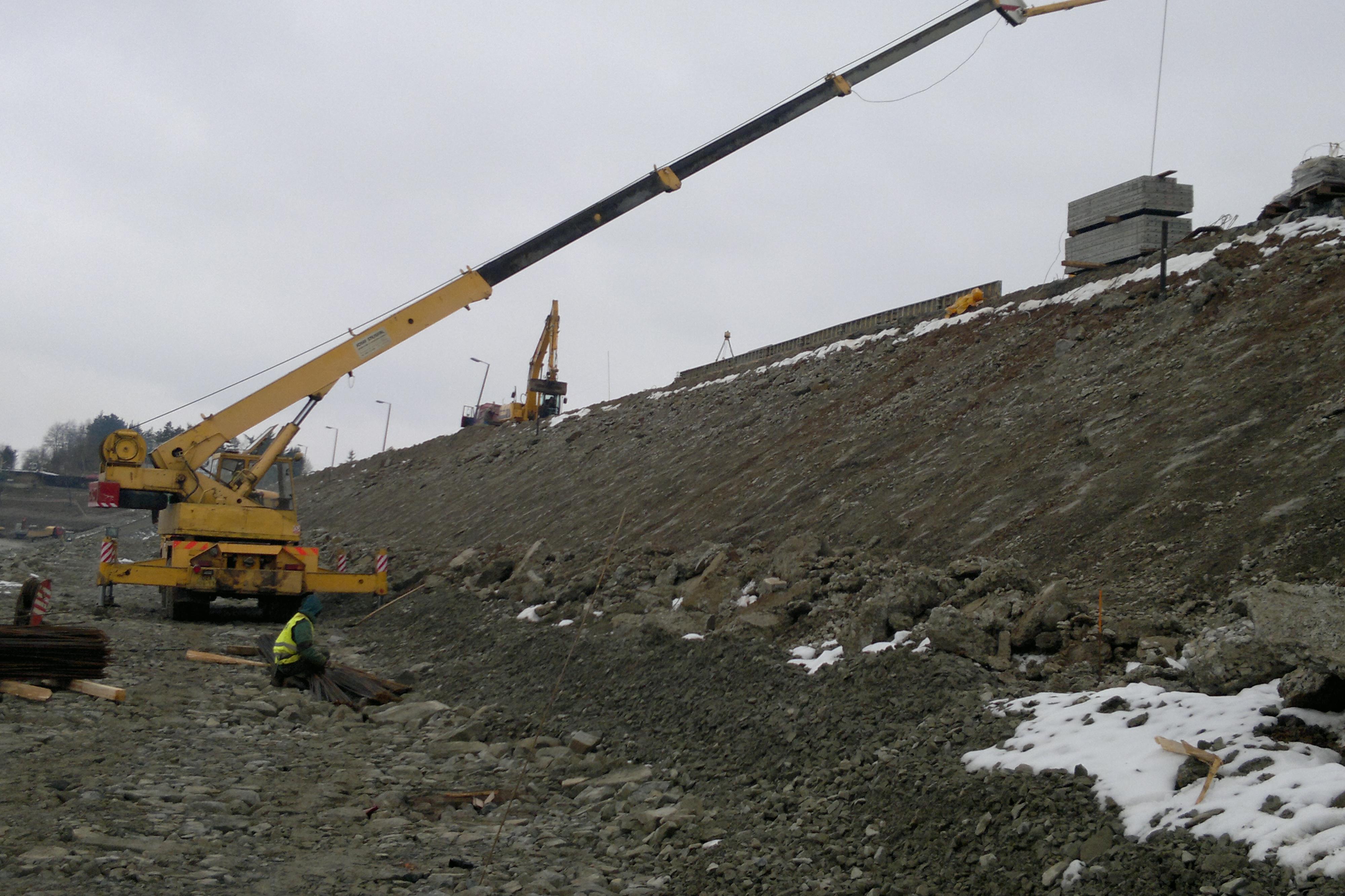 Práce autojeřábem