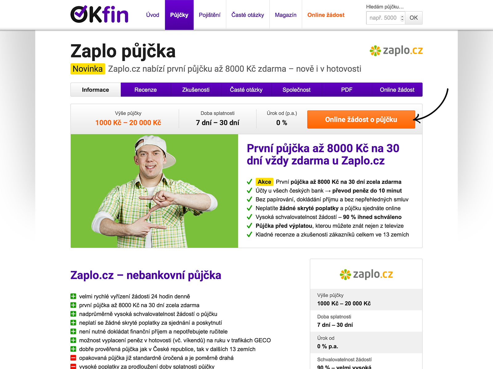 OKfin.cz - Srovnání půjček a pojištění foto 4