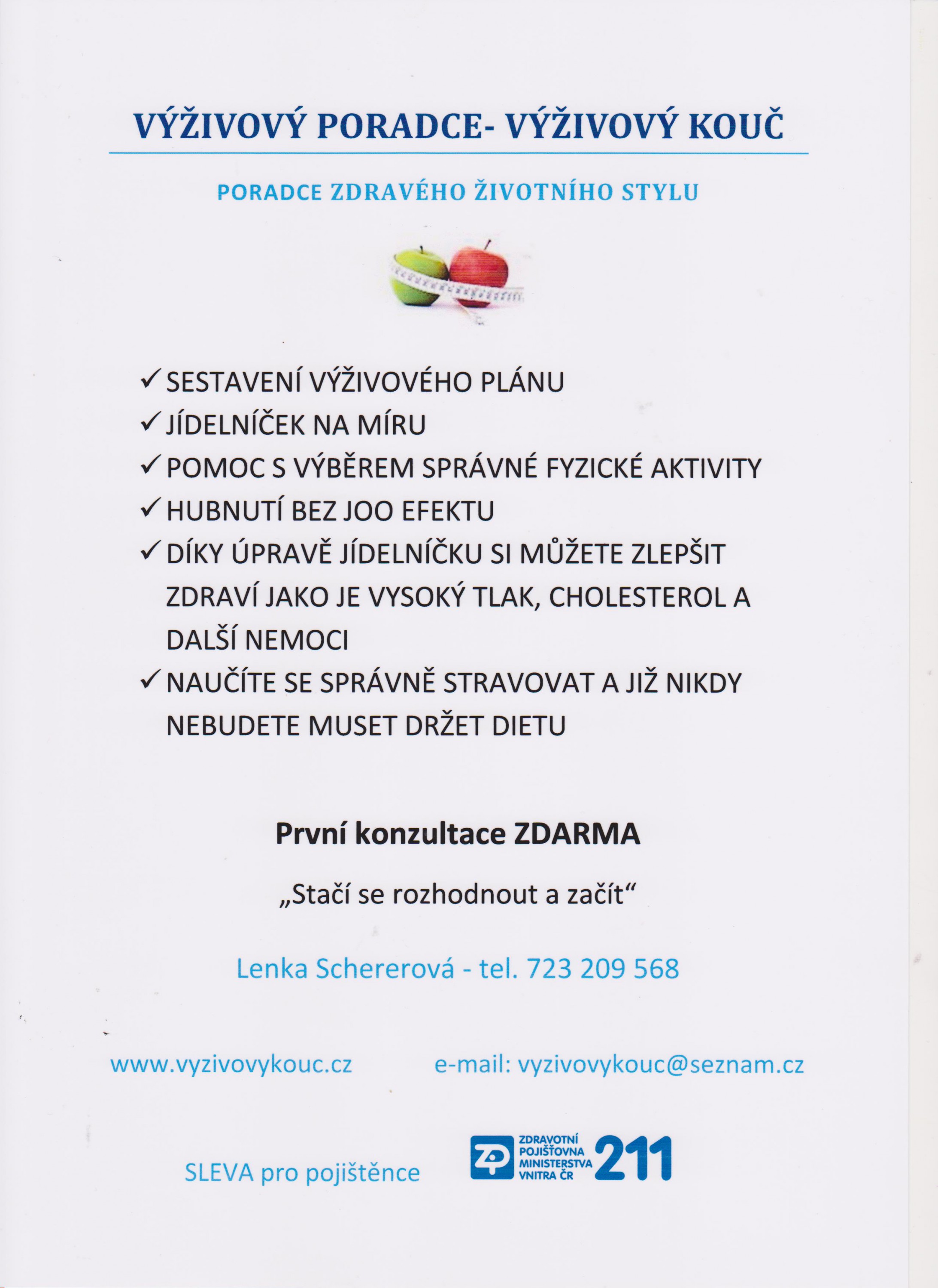 Výživové poradenství Lenka Schererová foto 2