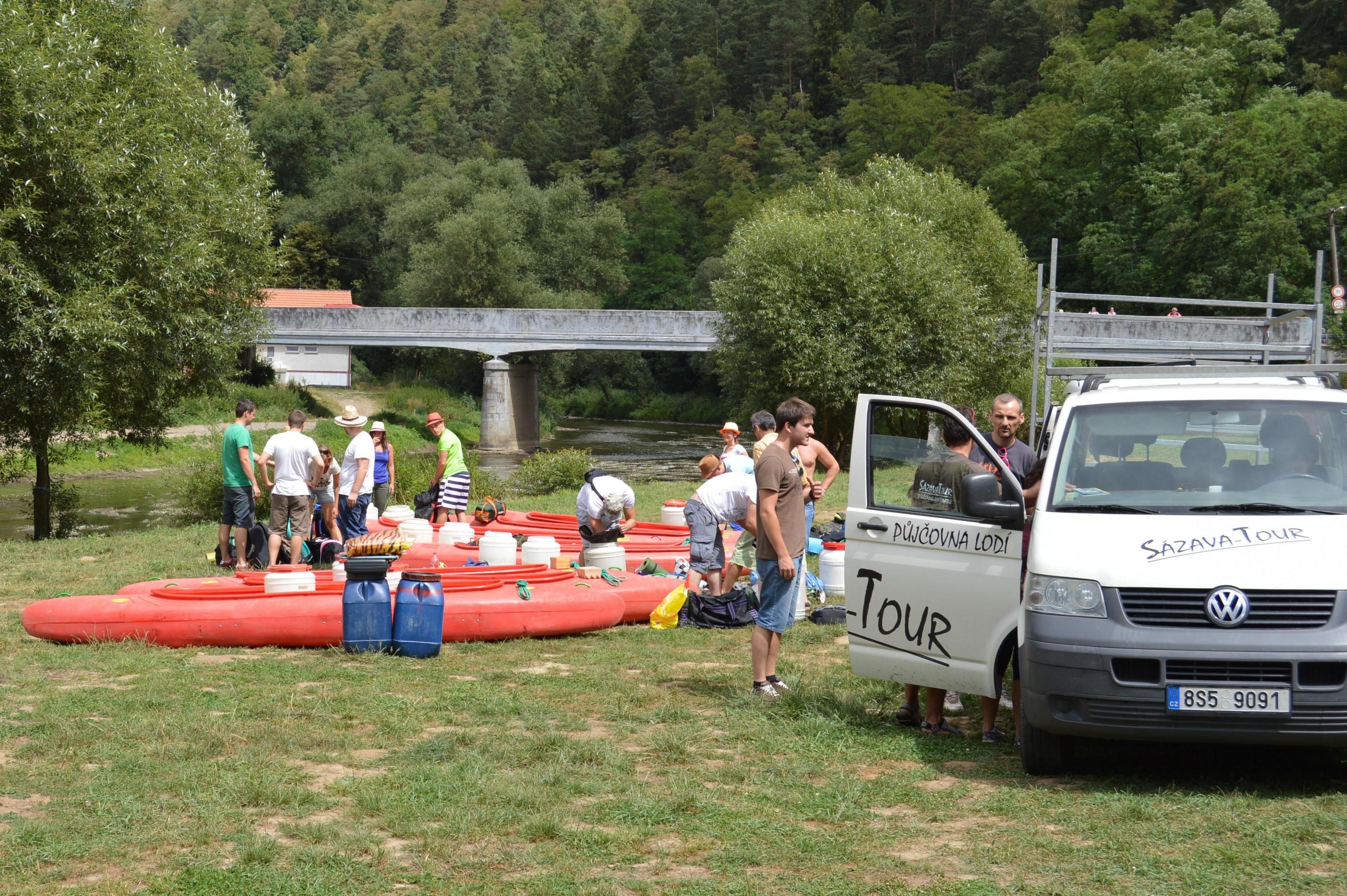 Sázava - tour - půjčovna lodí