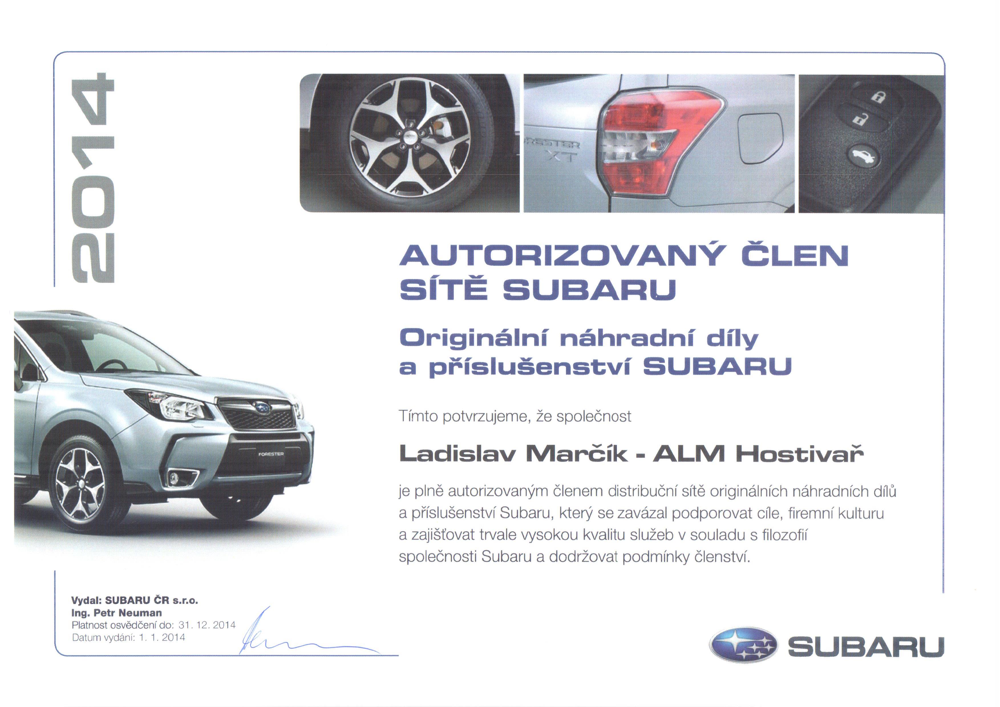 Subaru Hostivař ALM foto 4
