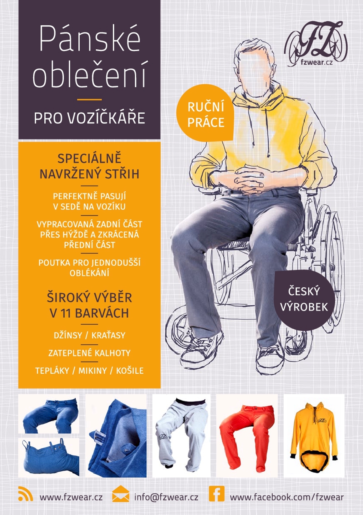 Oblečení pro vozíčkáře Fzwear.cz foto 2