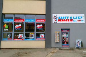 Firemní grafika BARVY A LAKY DROGERIE