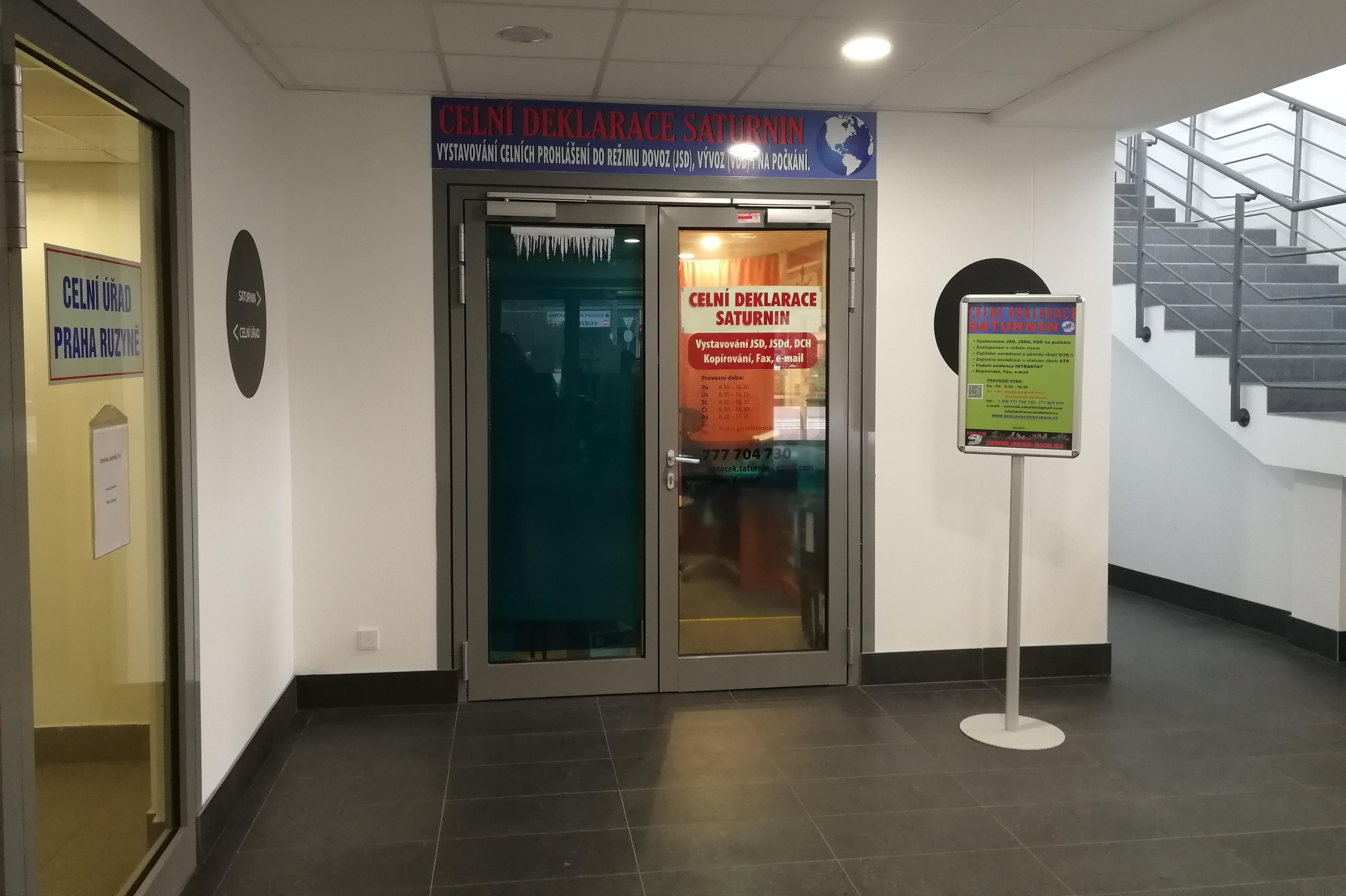 Celní deklarace Saturnin