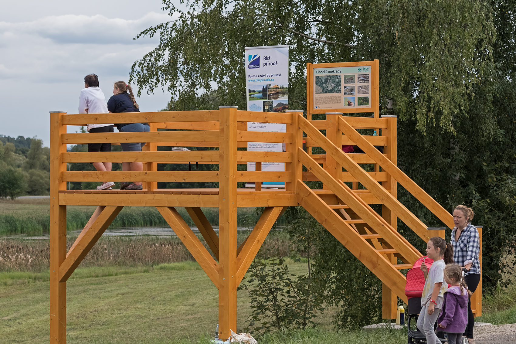 Ptačí pozorovatelny na Libockých mokřadech