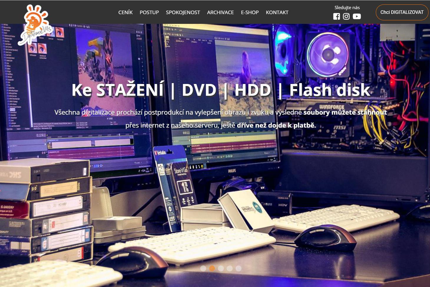 Digitalizace VHS a všech kamerových pásků