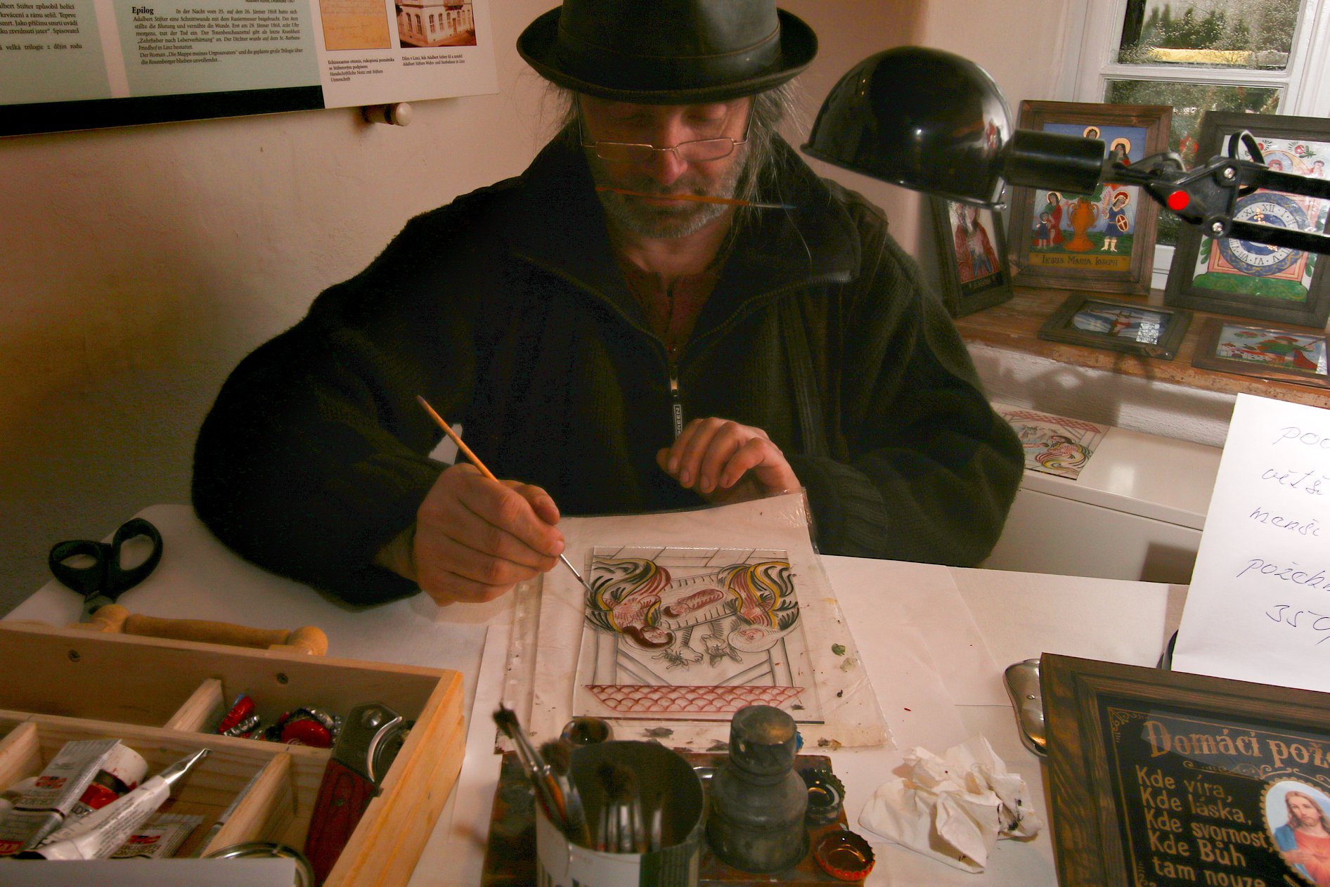 Jiří Honiss - Podmalba