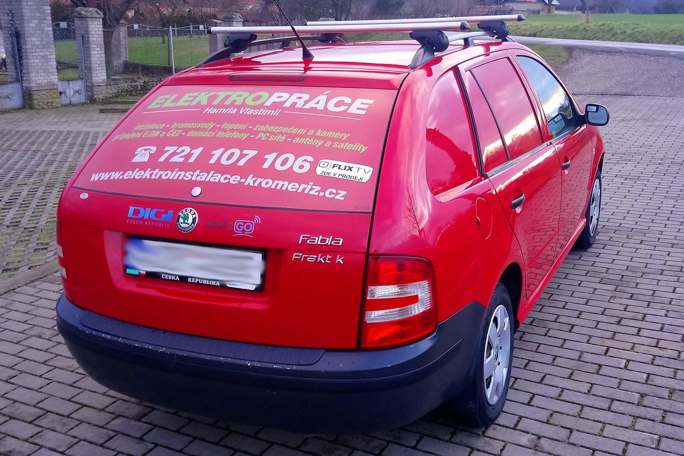 Elektroinstalace Hamrla / montážní plošina