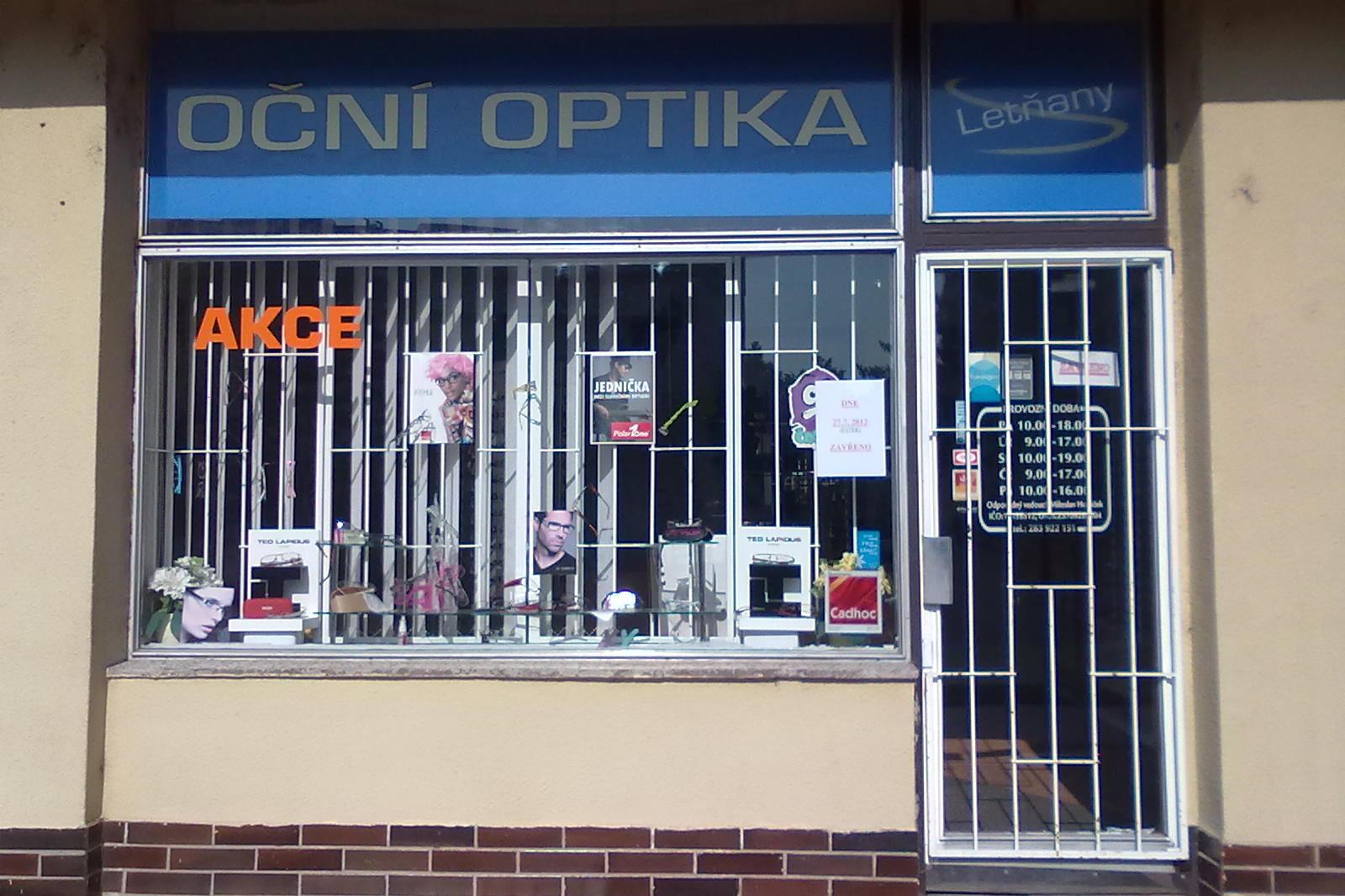 Oční optika Letňany