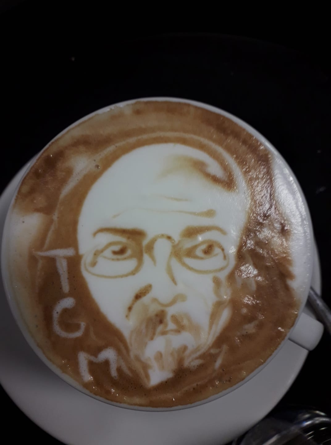 Jan Růžička Face latte art foto 2