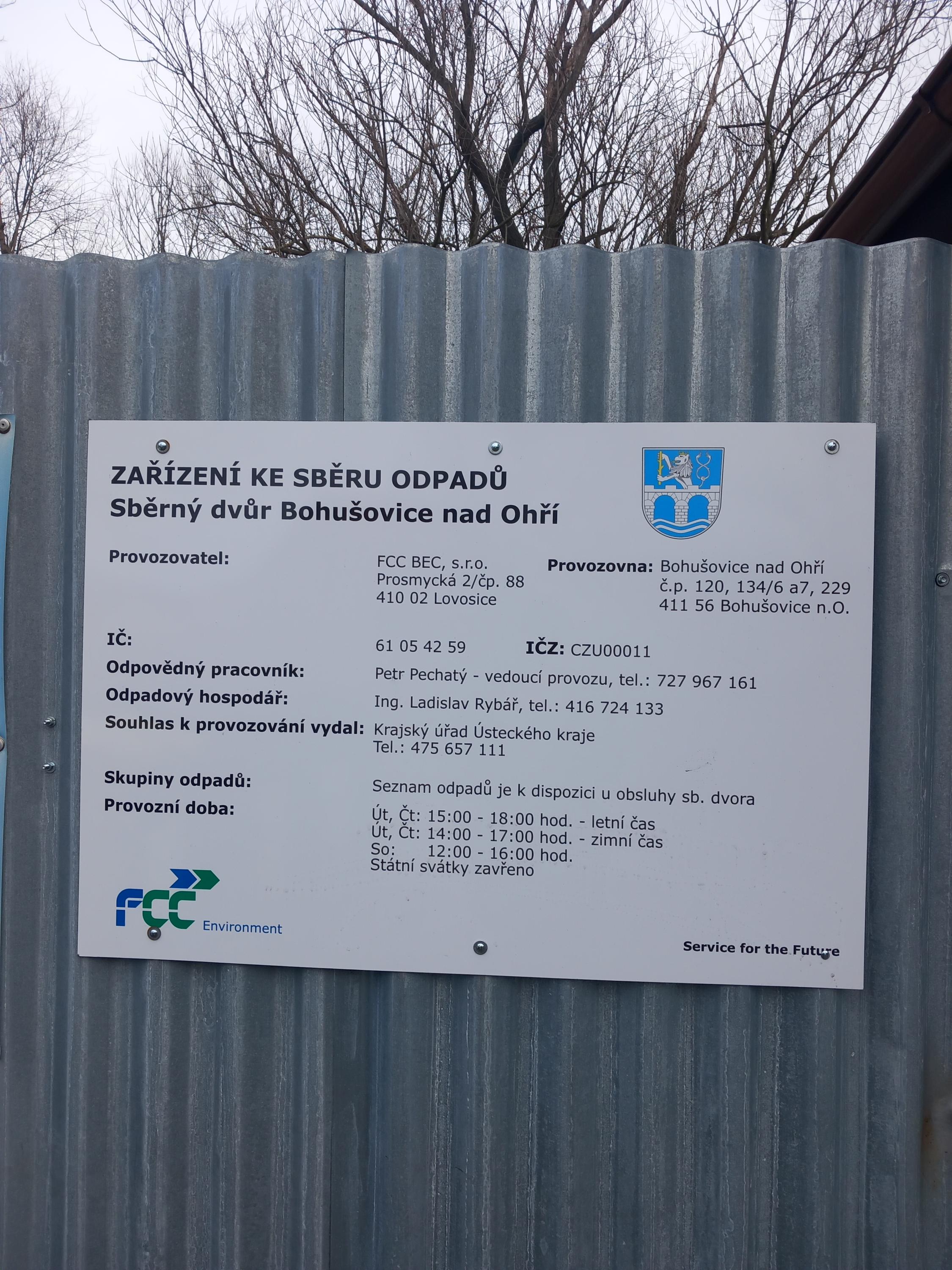 Sběrný dvůr Bohušovice nad Ohří foto 4