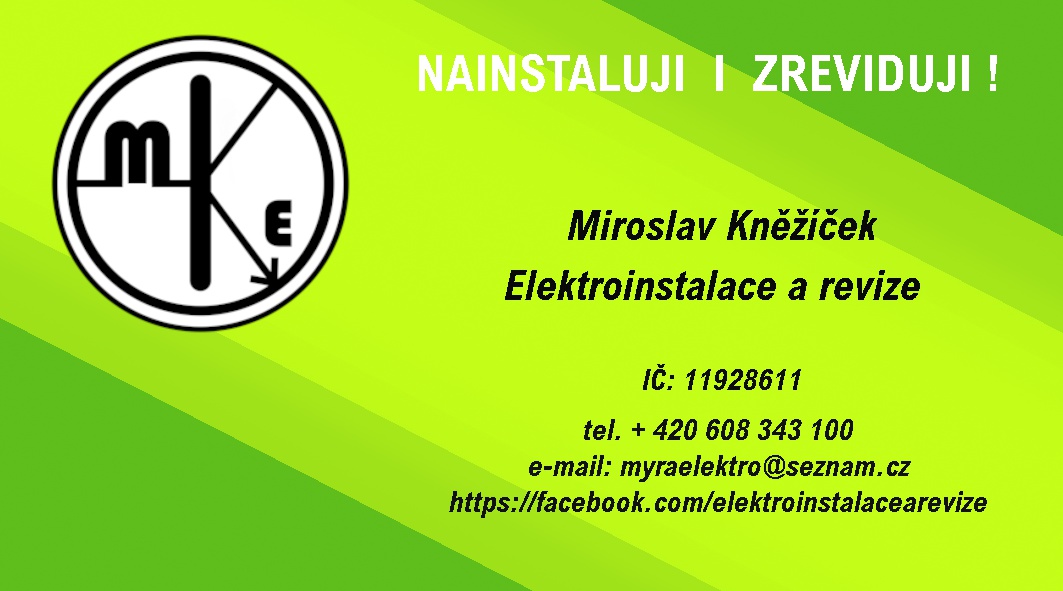Miroslav Kněžíček ml., Elektroinstalace a revize foto 2