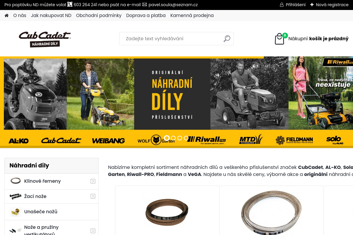 Cubcadet-nahradnidily.cz foto 1