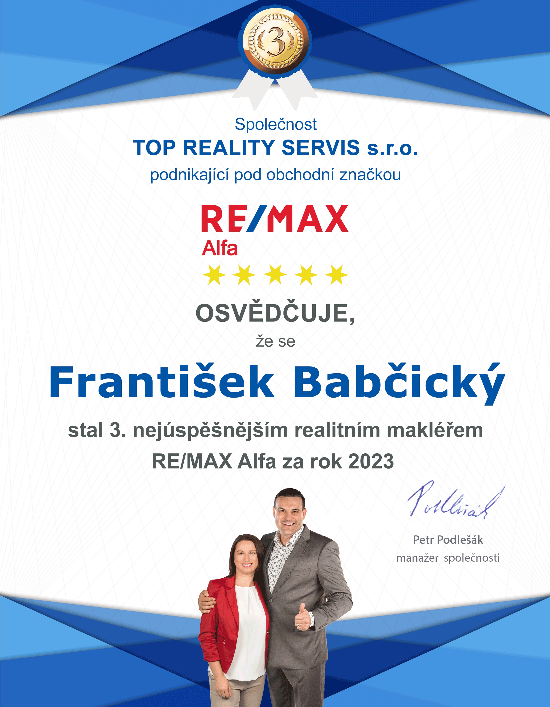 František Babčický, realitní makléř RE/MAX ALFA foto 6