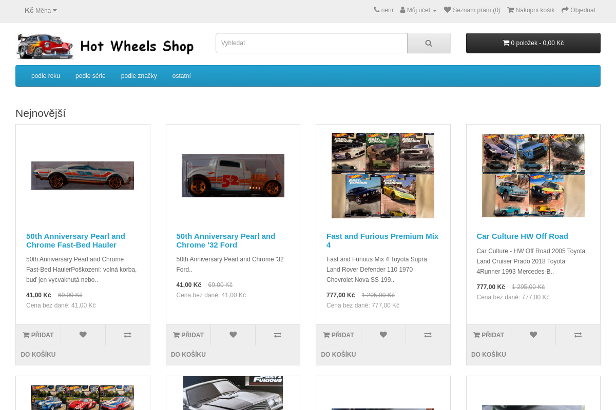 Hot Wheels Shop CZ