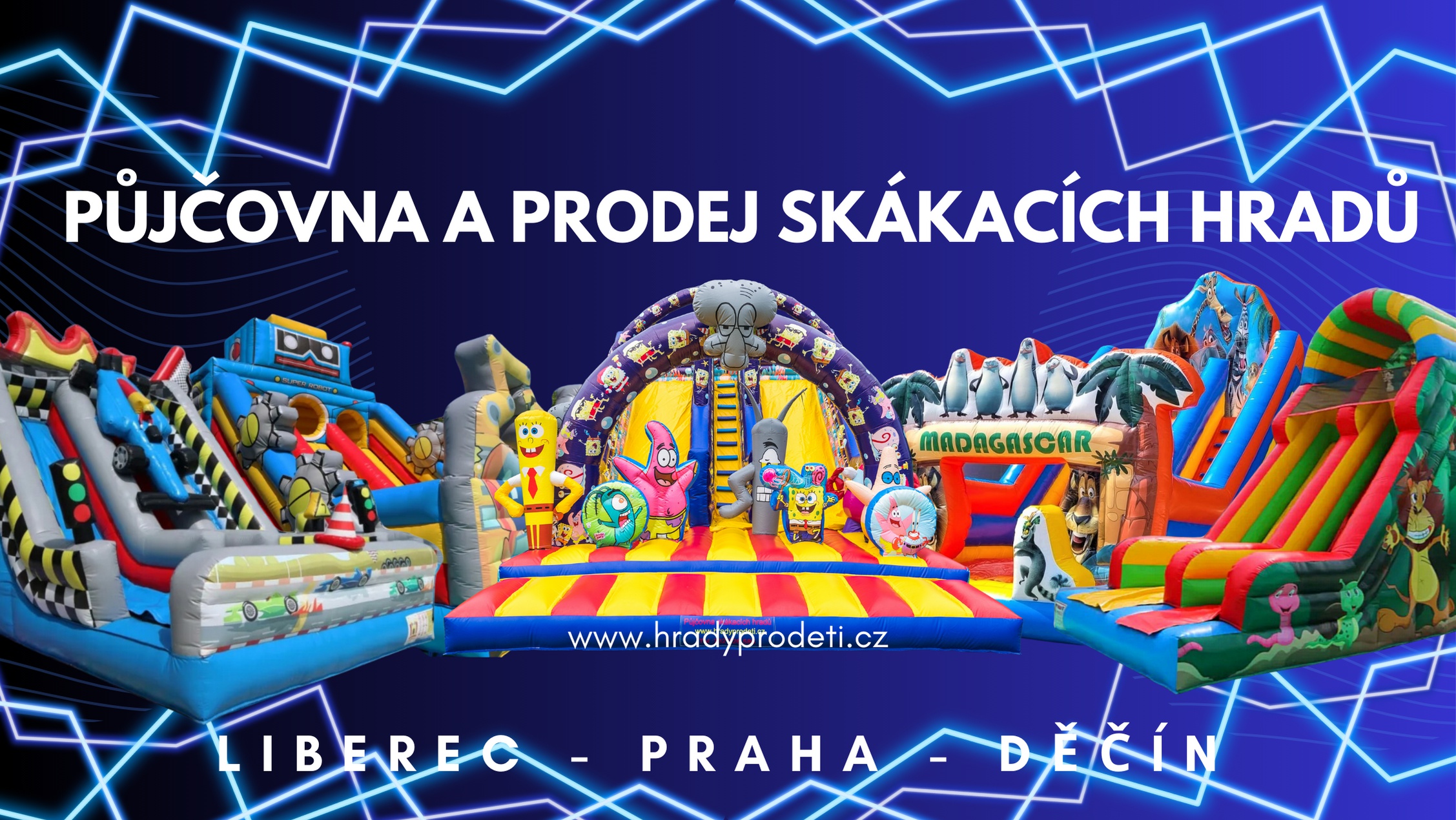Půjčovna a prodej skákacích hradů foto 2