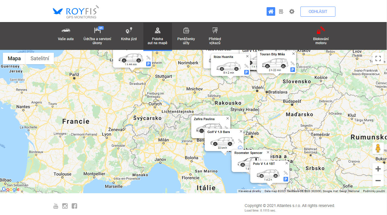 GPS sledování vozidel Royfis foto 3