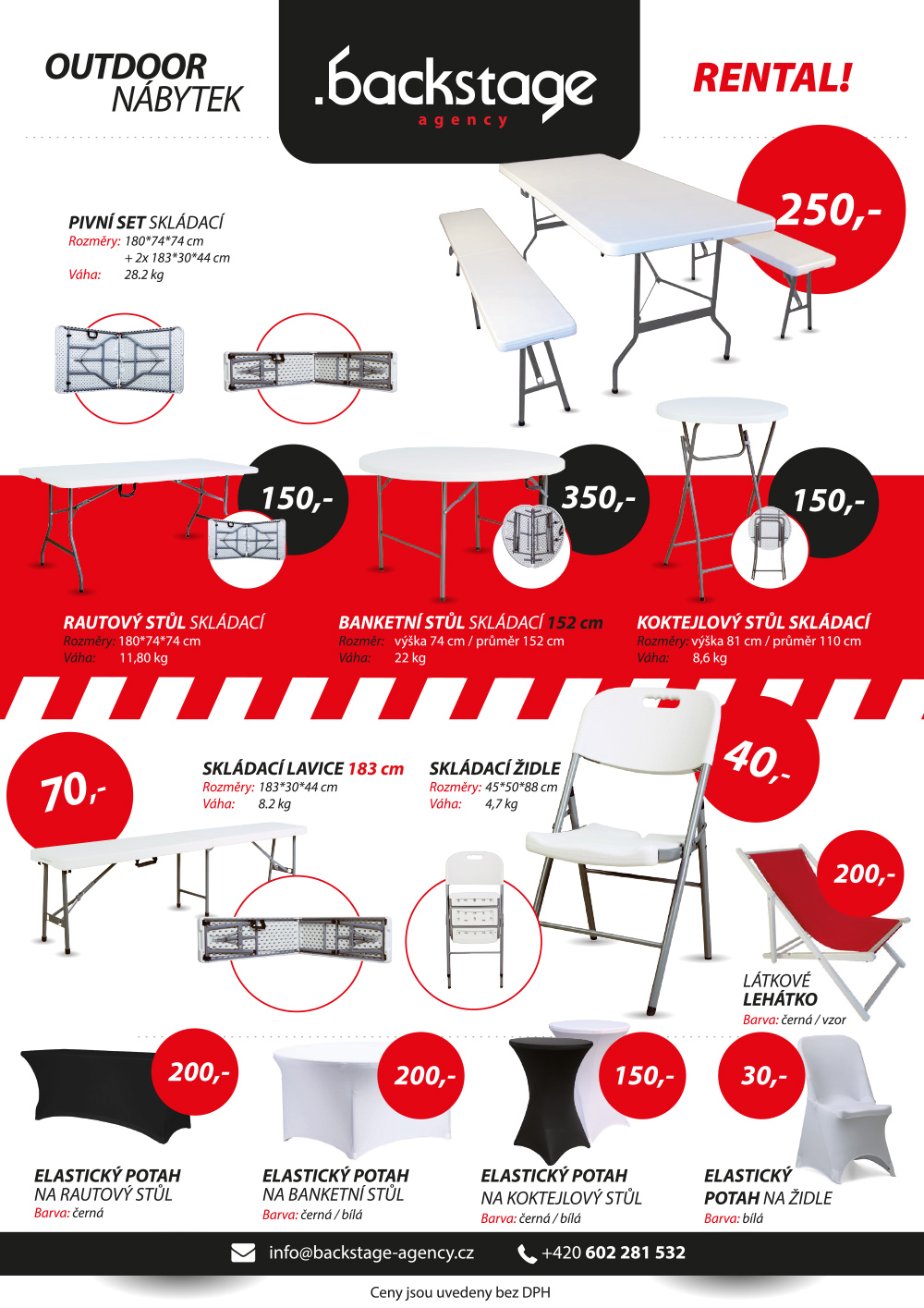Backstage agency - pronájem vybavení pro akce foto 3