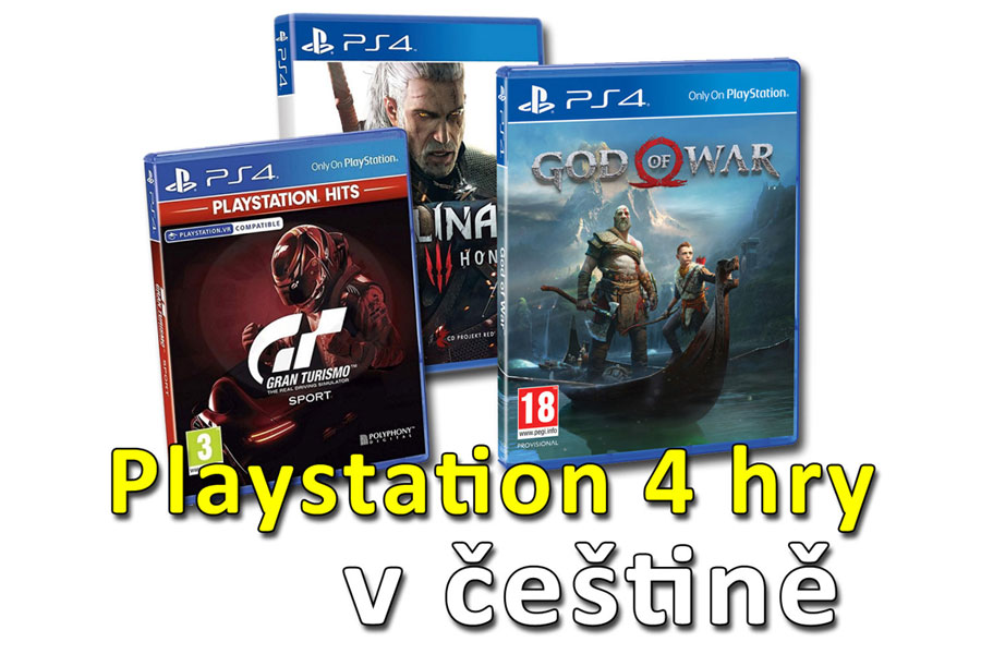 Nové hry na PS4 v češtině skladem od 190 Kč