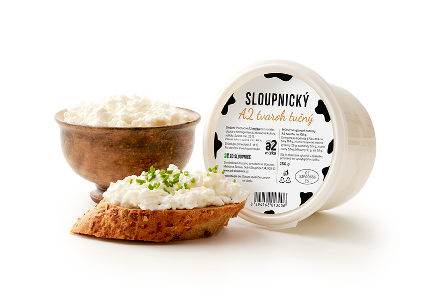 Sloupnický A2 tvaroh a pomazánky