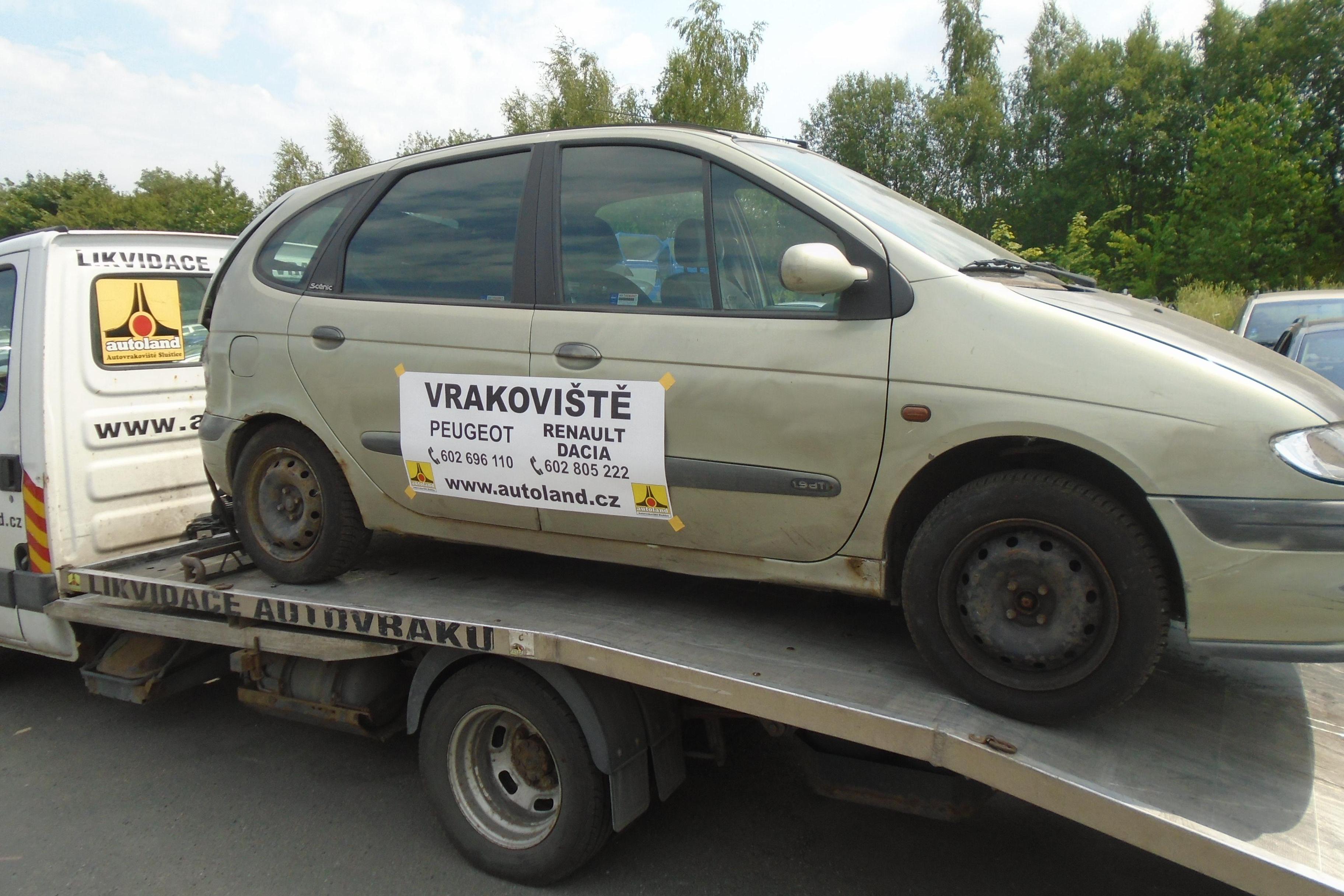 Autoland - Autovrakoviště Renault, Peugeot Sluštice