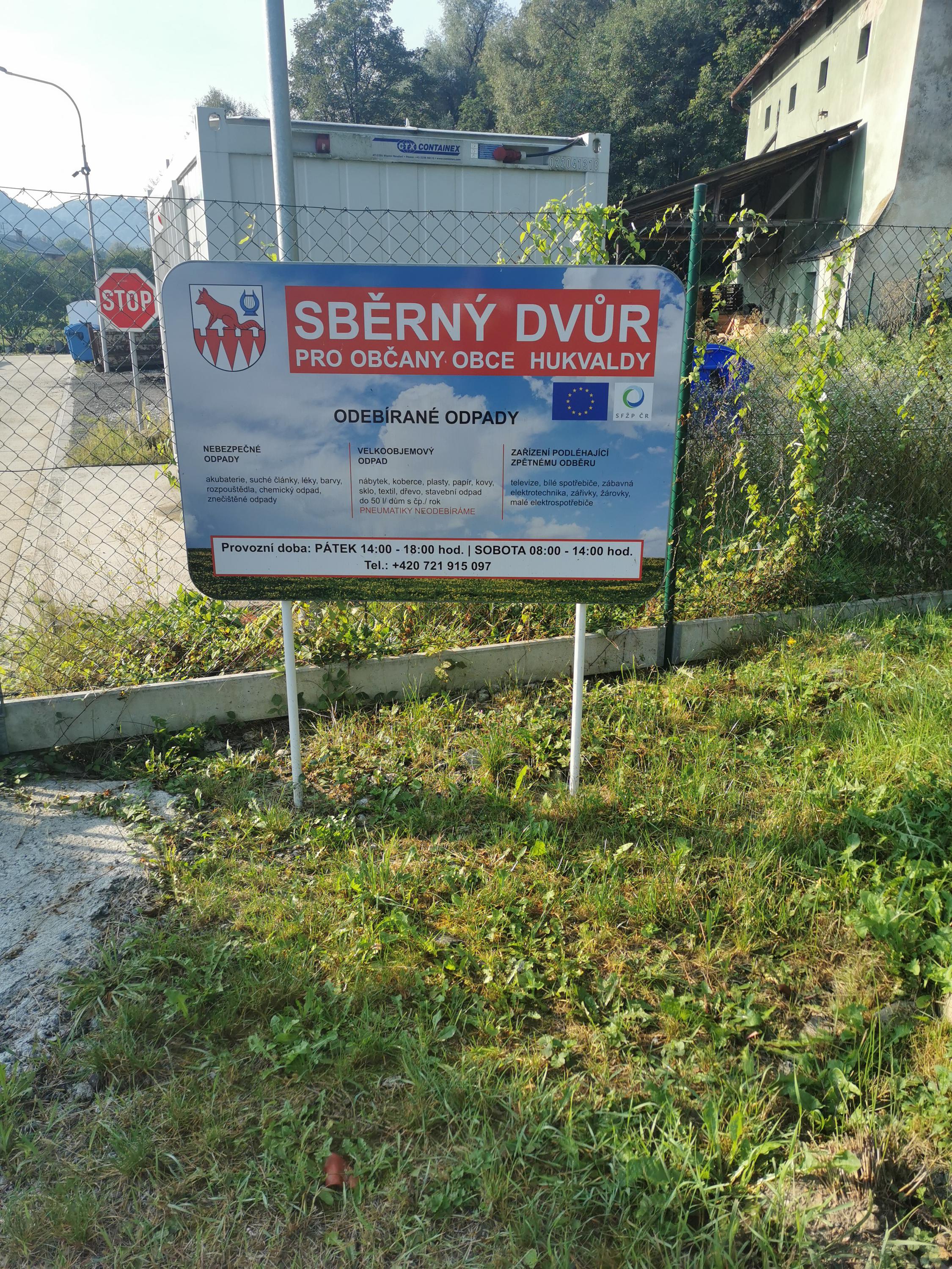 Sběrný dvůr Hukvaldy foto 1