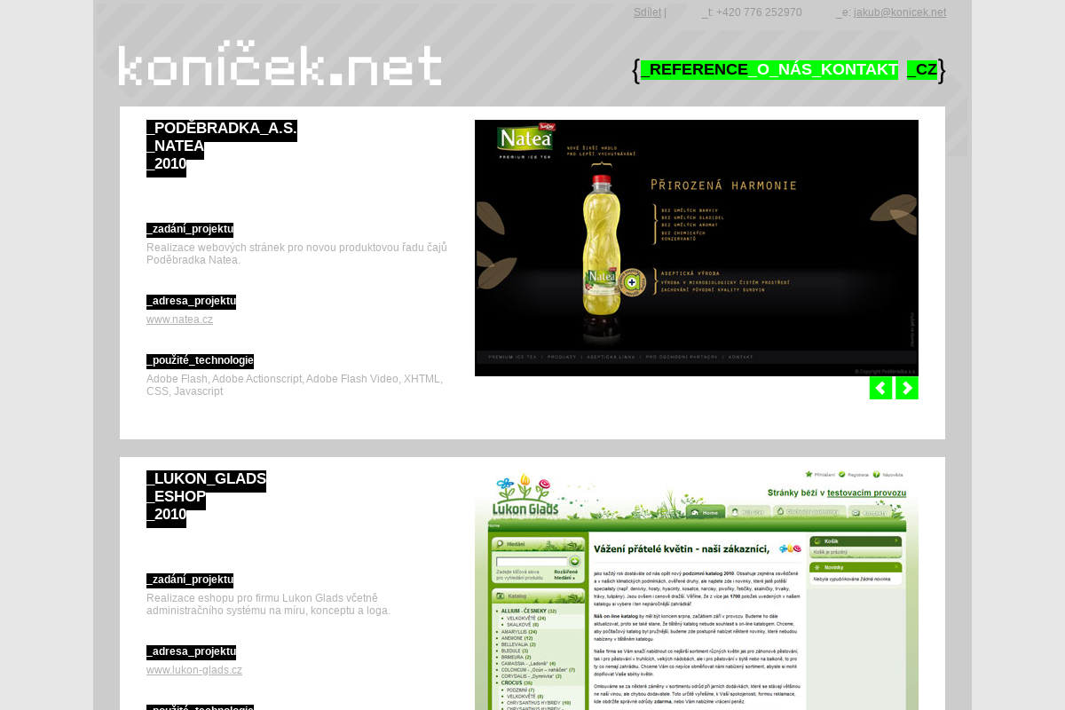Jakub Koníček - programování webových aplikací