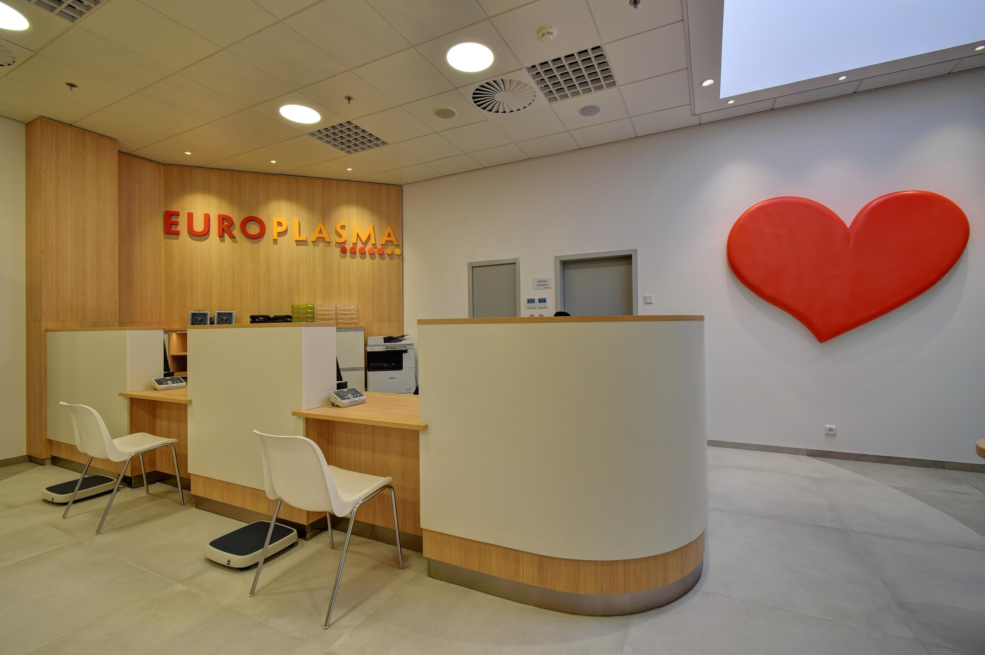 Europlasma Zličín - dárcovské centrum krevní plazmy