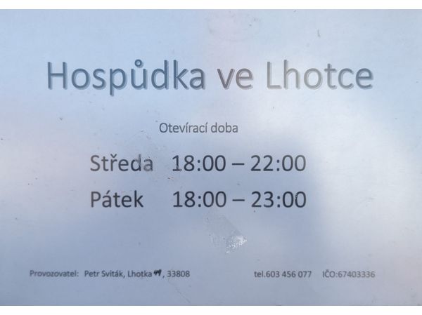 Hospůdka ve Lhotce foto 2