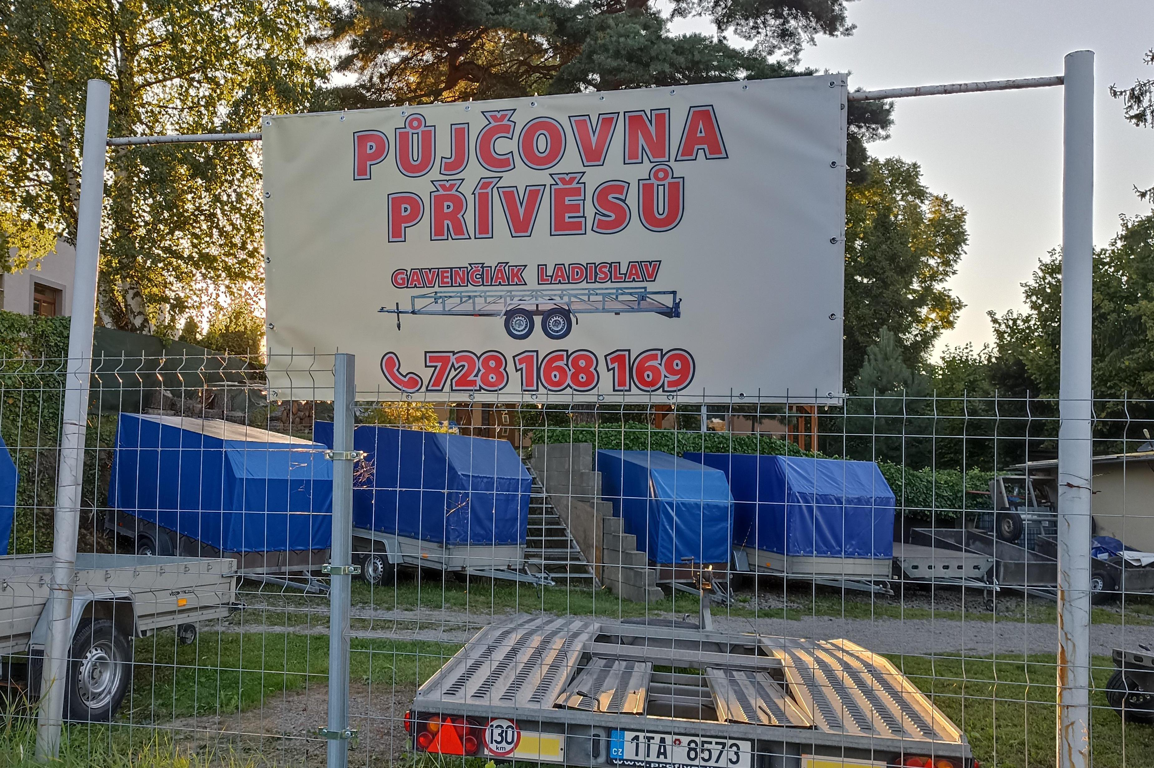Půjčovna přívěsů Ladislav Gavenčiák foto 1
