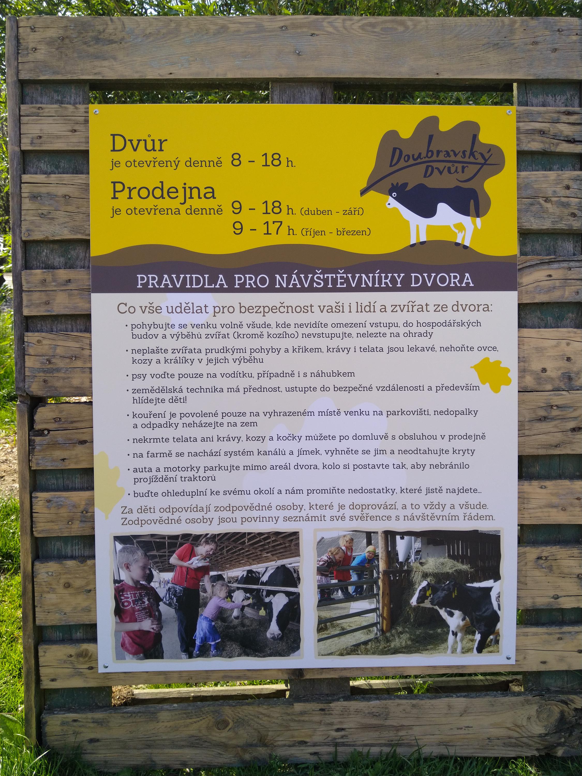 Doubravský dvůr - prodej zmrzliny