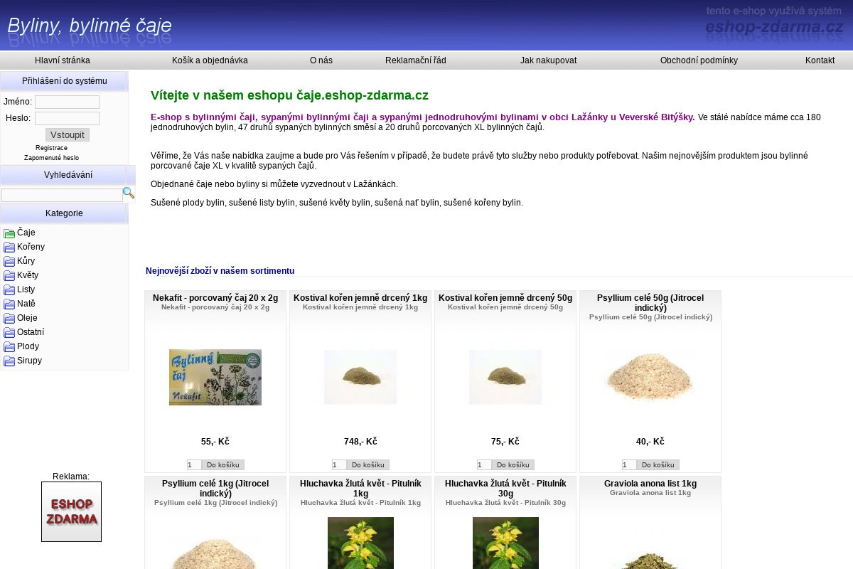 Caje.eshop-zdarma.cz
