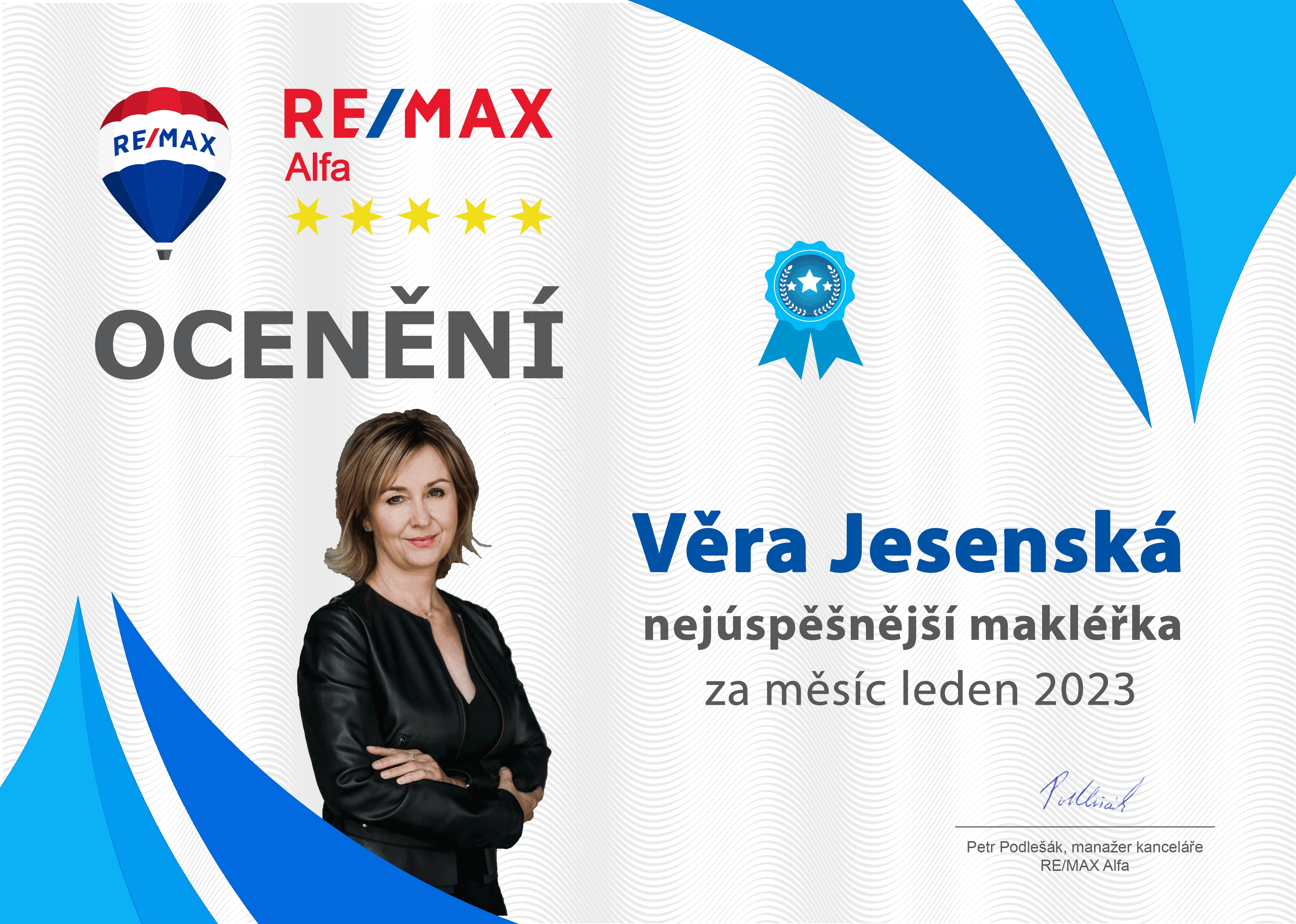 Věra Jesenská - realitní makléřka RE/MAX Alfa foto 3