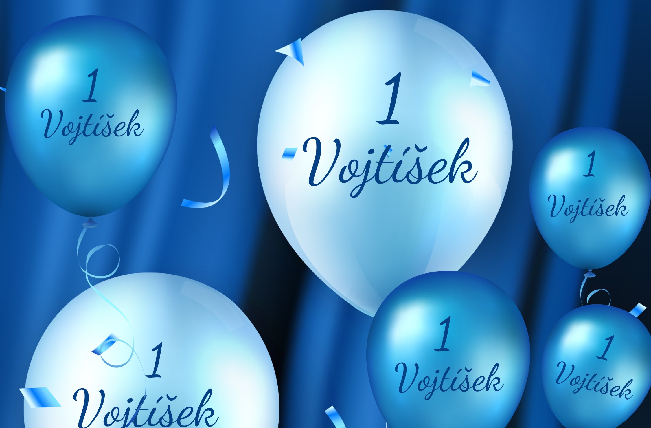 Potisk jména oslavence na balónky