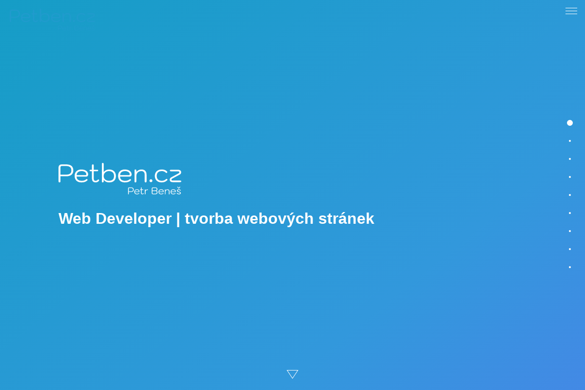 Petr Beneš - Web Designer & Developer
