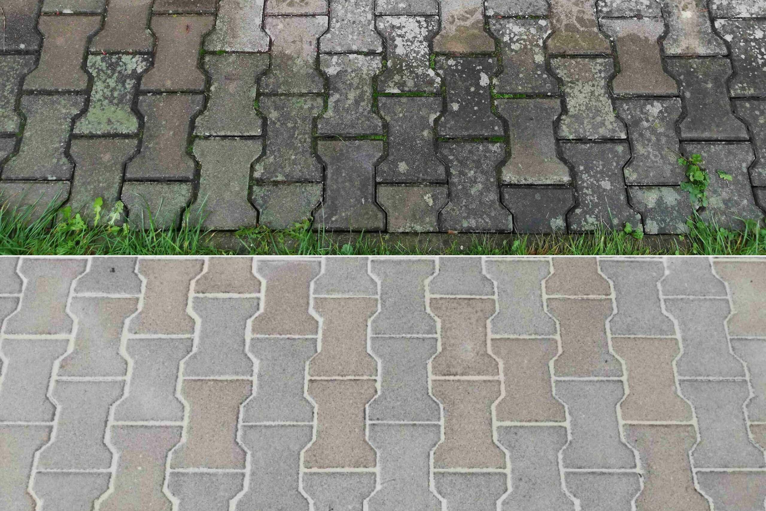 Čištění zámkové dlažby