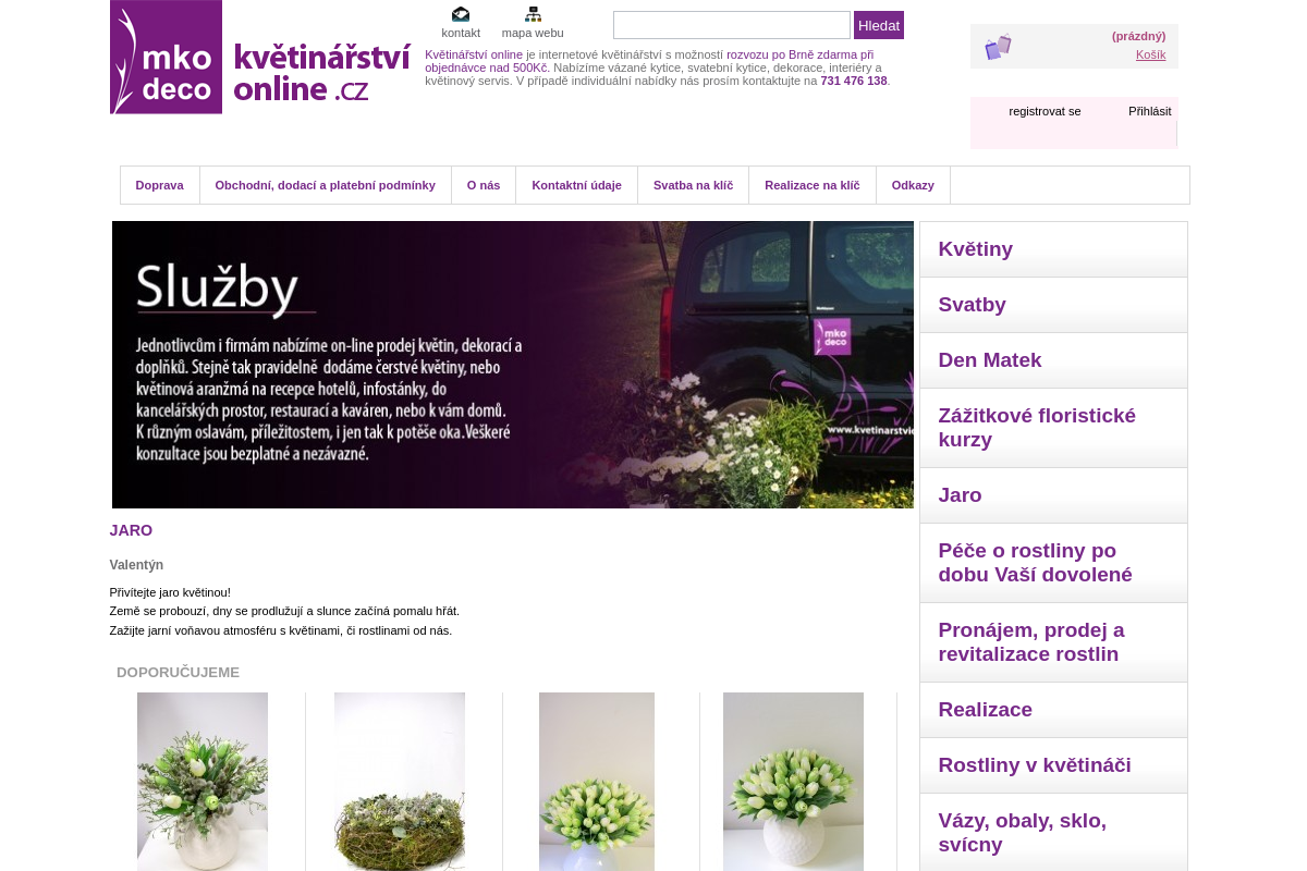 Kvetinarstvionline.cz