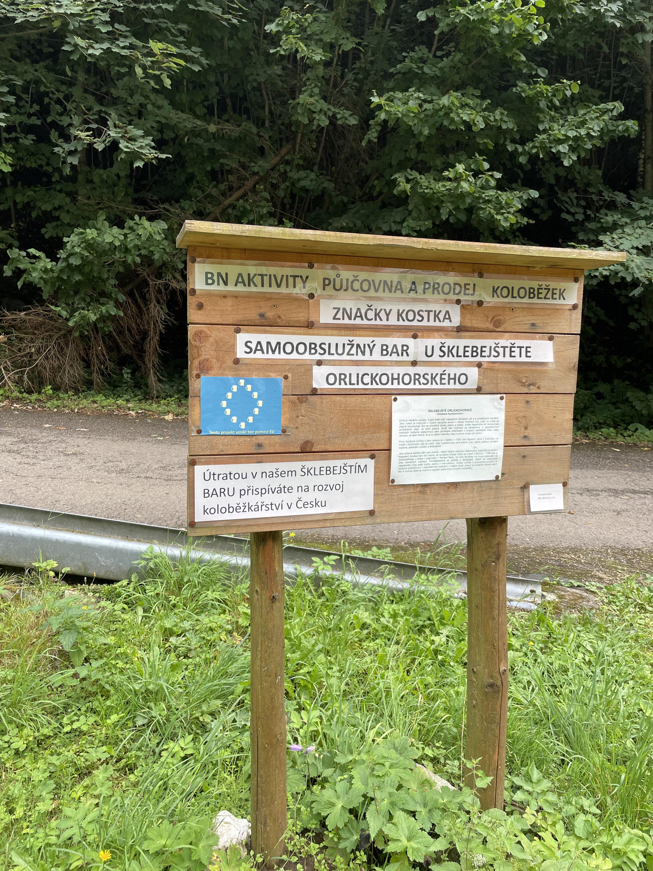 Samoobslužný bar u Šklebejštěte Orlickohorského