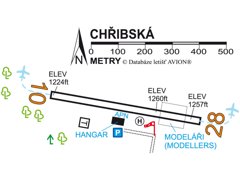 Letiště Chřibská