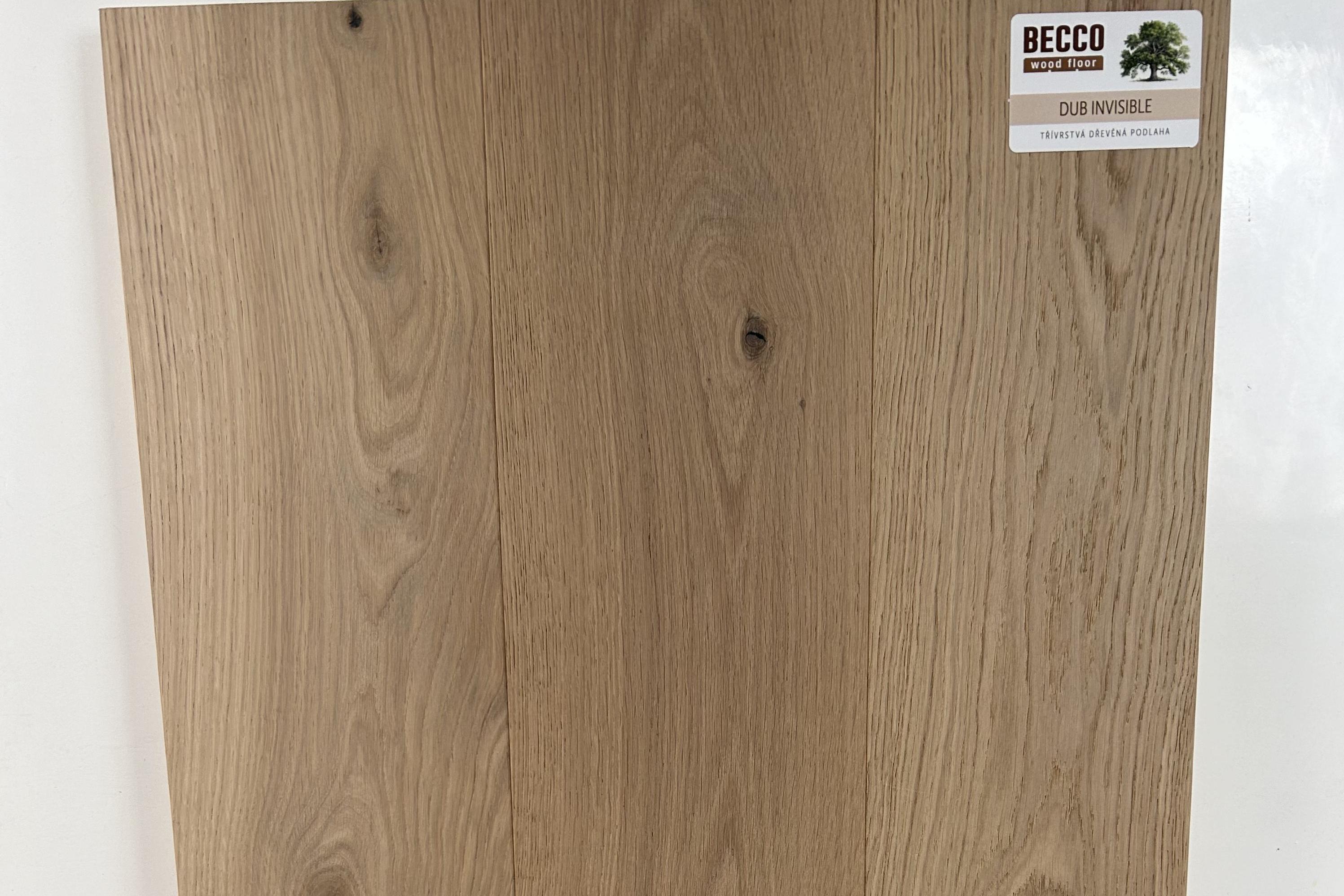 Třívrstvá dřevěná podlaha - DUB INVISIBLE