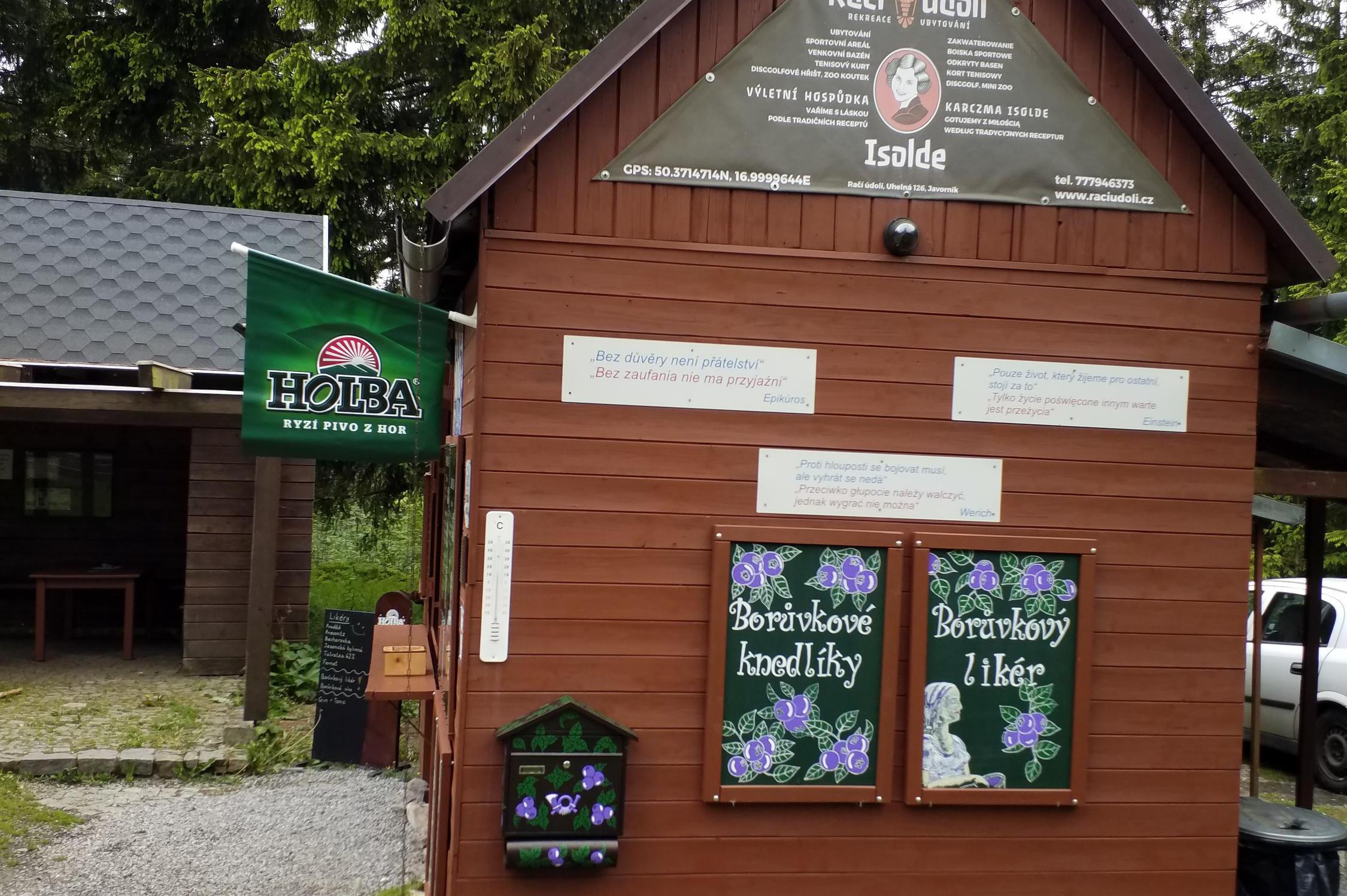 Kiosek u rozhledny Borůvková hora