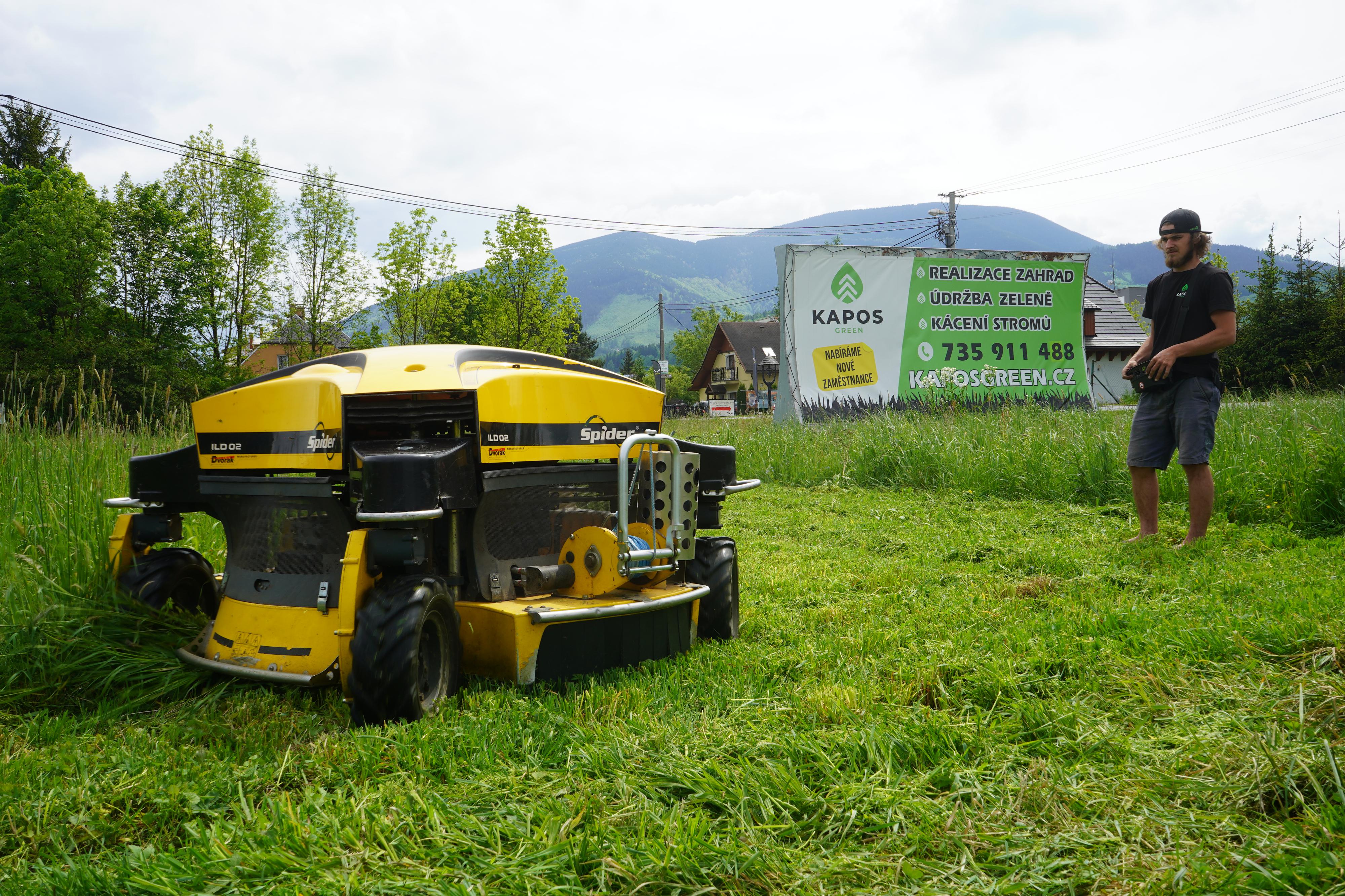 Mulčování a sekání vysoké trávy - KaposGreen