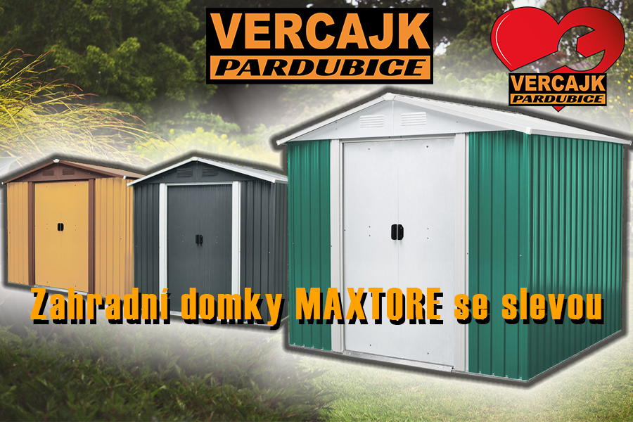 Zahradní domky MAXTORE za akční ceny
