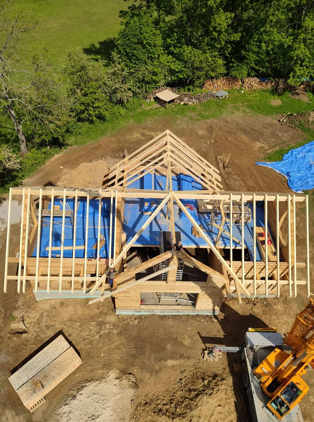 Jeřábnické práce Sedlčany Komenského náměstí foto 2