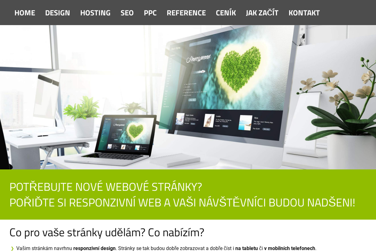 Tvorba webových stránek - Pavel Bílek