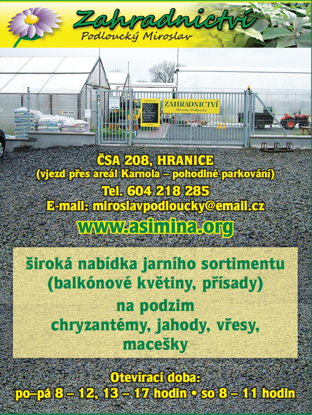 Zahradnictví Podloucký Miroslav foto 1
