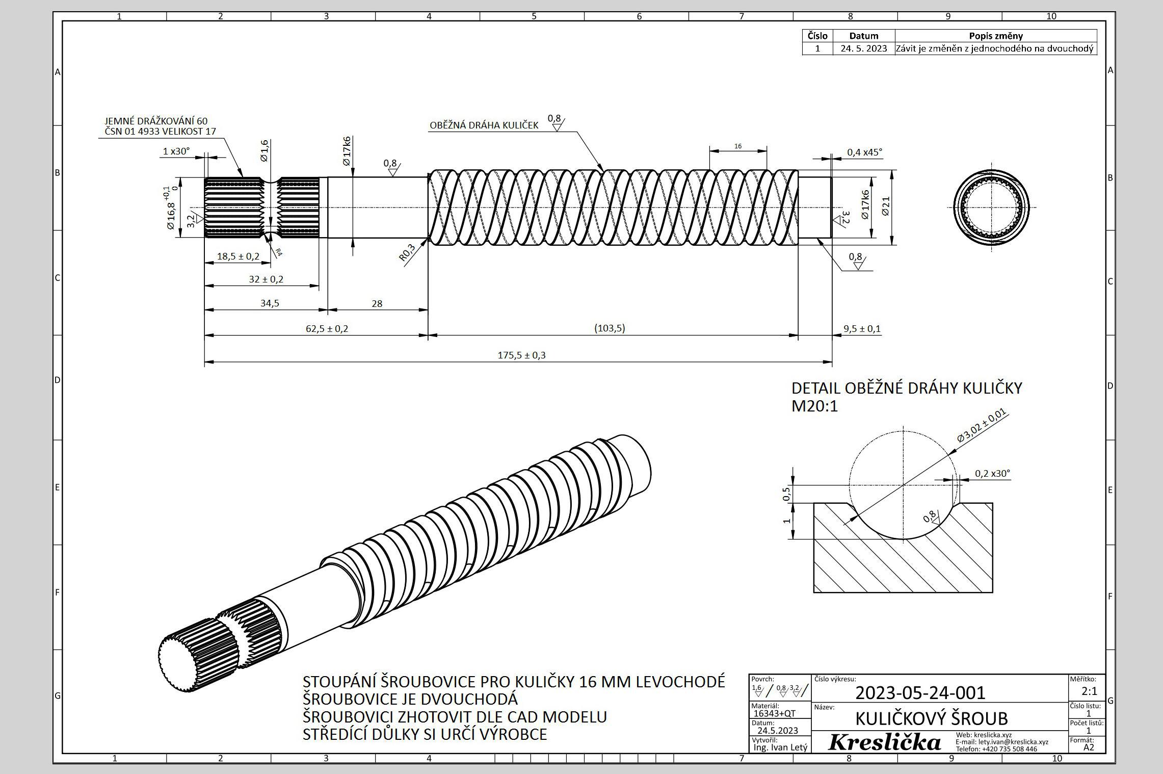 Kreslička - konstrukční strojírenská kancelář