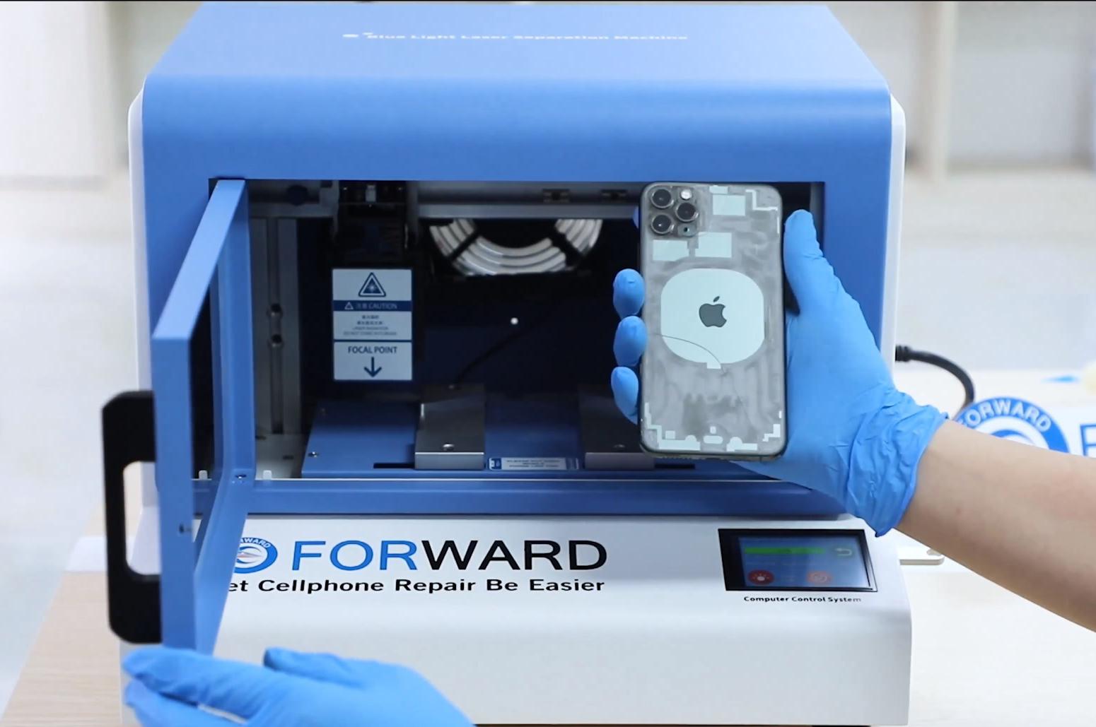 Výměna zadního skla iphonu laserovou technologií