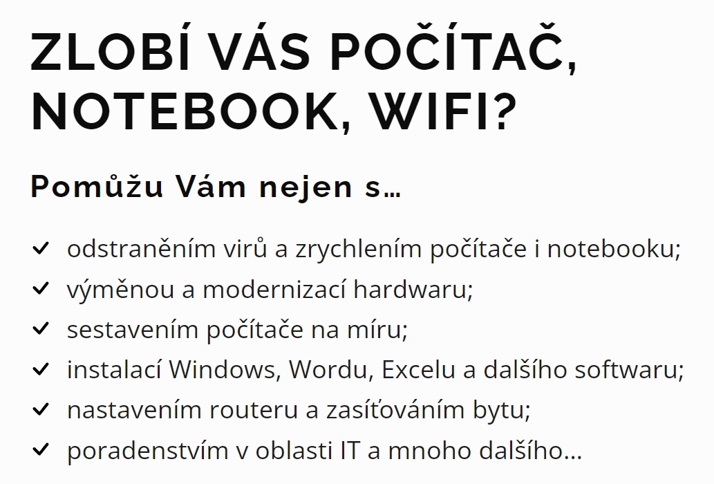 Servis počítačů Martin Kusmič foto 2